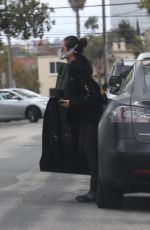 NINA DOBREV Wearing Mask Out in Los Angeles 04/08/2020