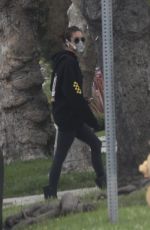 NINA DOBREV Wearing Mask Out in Los Angeles 04/08/2020