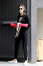NINA DOBREV Wearing Mask Outside Vet