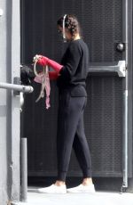 NINA DOBREV Wearing Mask Outside Vet