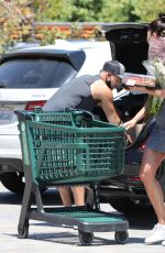 OKSANA RYKOVA and David Charvet Shopping at Wholefood in Malibu 04/24/2020