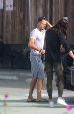 OKSANA RYKOVA and David Charvet Shopping in Malibu 04/26/2020