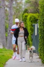 OLIVIA HOLT Out with Her Dog in Los Angeles 03/31/2020