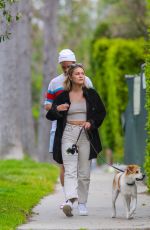 OLIVIA HOLT Out with Her Dog in Los Angeles 03/31/2020