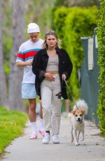 OLIVIA HOLT Out with Her Dog in Los Angeles 03/31/2020