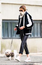 OLIVIA PALERMO Out with Her Dog in New York 04/28/2020