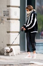 OLIVIA PALERMO Out with Her Dog in New York 04/28/2020