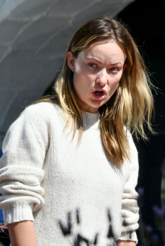 OLIVIA WILDE Makeup-free Out in Silverlake 04/14/2020