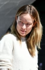 OLIVIA WILDE Makeup-free Out in Silverlake 04/14/2020