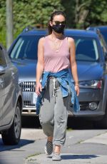 OLIVIA WILDE Out and About in Santa Monica 04/14/2020