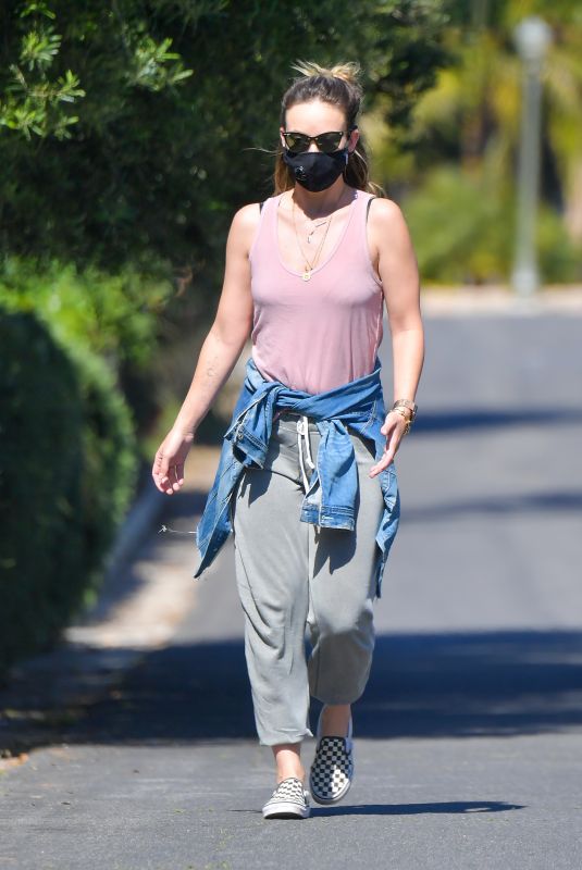OLIVIA WILDE Out and About in Santa Monica 04/14/2020