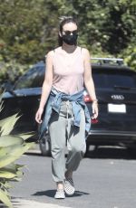 OLIVIA WILDE Out and About in Santa Monica 04/14/2020
