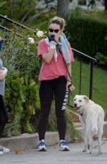 OLIVIA WILDE Out with Her Dog in Los Angeles 04/02/2020