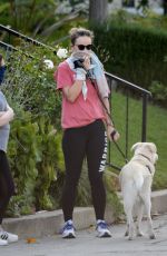 OLIVIA WILDE Out with Her Dog in Los Angeles 04/02/2020