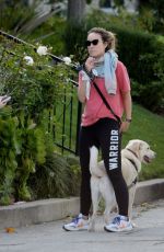 OLIVIA WILDE Out with Her Dog in Los Angeles 04/02/2020