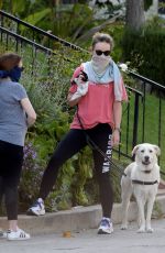 OLIVIA WILDE Out with Her Dog in Los Angeles 04/02/2020