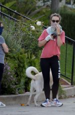 OLIVIA WILDE Out with Her Dog in Los Angeles 04/02/2020