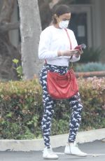 PAULA PATTON Wearing Mask and Gloves at ATM in Malibu 04/16/2020
