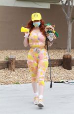 PHOEBE PRICE Out Playing Tennis in Los Angeles 04/19/2020