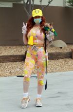 PHOEBE PRICE Out Playing Tennis in Los Angeles 04/19/2020