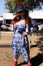 PHOEBE PRICE Shows off New Custom Mask Out in Los Angeles 04/14/2020