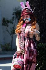 PHOEBE PRICE Wears a Mask Out in Los Angeles 04/11/2020