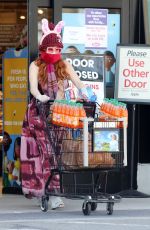 PHOEBE PRICE Wears a Mask Out in Los Angeles 04/11/2020