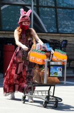 PHOEBE PRICE Wears a Mask Out in Los Angeles 04/11/2020