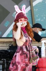 PHOEBE PRICE Wears a Mask Out in Los Angeles 04/11/2020