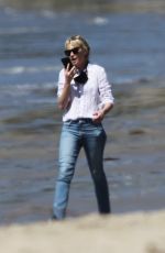 PORTIA DE ROSSI Out on the Beach in Los Angeles 04/16/2020
