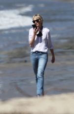 PORTIA DE ROSSI Out on the Beach in Los Angeles 04/16/2020