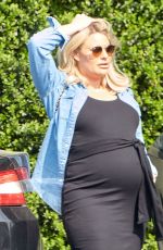 Pregant DANIELLE ARMSTRONG and Tom Edney Out in Essex 04/17/2020