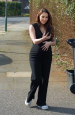 Pregnant CHLOE GOODMAN Out and About in Hove 04/07/2020
