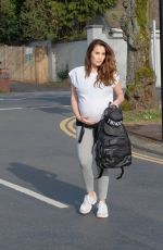 Pregnant CHLOE GOODMAN Out in Hove 04/10/2020
