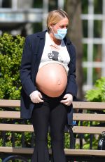 Pregnant CHLOE SEVIGNY and Sinisa Mackovic Wearing Mask Out in New York 04/28/2020