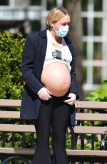 Pregnant CHLOE SEVIGNY and Sinisa Mackovic Wearing Mask Out in New York 04/28/2020