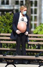 Pregnant CHLOE SEVIGNY and Sinisa Mackovic Wearing Mask Out in New York 04/28/2020