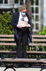 Pregnant CHLOE SEVIGNY and Sinisa Mackovic Wearing Mask Out in New York 04/28/2020