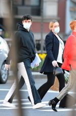 Pregnant CHLOE SEVIGNY and Sinisa Mackovic Wearing Mask Out in New York 04/28/2020