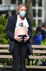 Pregnant CHLOE SEVIGNY and Sinisa Mackovic Wearing Mask Out in New York 04/28/2020