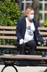 Pregnant CHLOE SEVIGNY and Sinisa Mackovic Wearing Mask Out in New York 04/28/2020