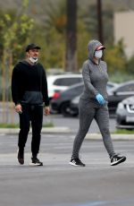 Pregnant KATY PERRY and Orlando Bloom Wearing Mask Shopping at Target in Los Angeles 04/17/2020