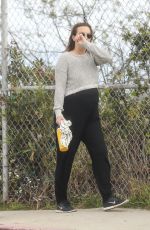 Pregnant LEIGHTON MEESTER Out and About in Los Angeles 04/02/2020