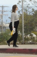 Pregnant LEIGHTON MEESTER Out and About in Los Angeles 04/02/2020