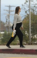 Pregnant LEIGHTON MEESTER Out and About in Los Angeles 04/02/2020