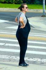 Pregnant LEIGHTON MEESTER Out in Los Angeles 04/01/2020