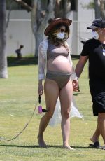 Pregnant RACHEL MCCORD in Bikini Out in Los Angeles 04/232/2020
