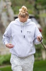 Pregnant SOPHIE TURNER and Joe Jonas Out with Their Dogs in Los Angeles 04/18/2020