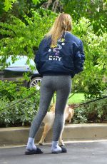 Pregnant SOPHIE TURNER and Joe Jonas Out with Their Dogs in Los Angeles 04/21/2020