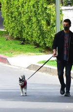 Pregnant SOPHIE TURNER and Joe Jonas Out with Their Dogs in Los Angeles 04/21/2020
